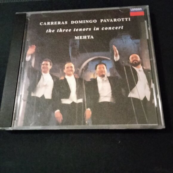 The Three Tenors In Concert CD Carreras Domingo Pavarotti Zubin Mehta Conductor - Picture 1 of 5